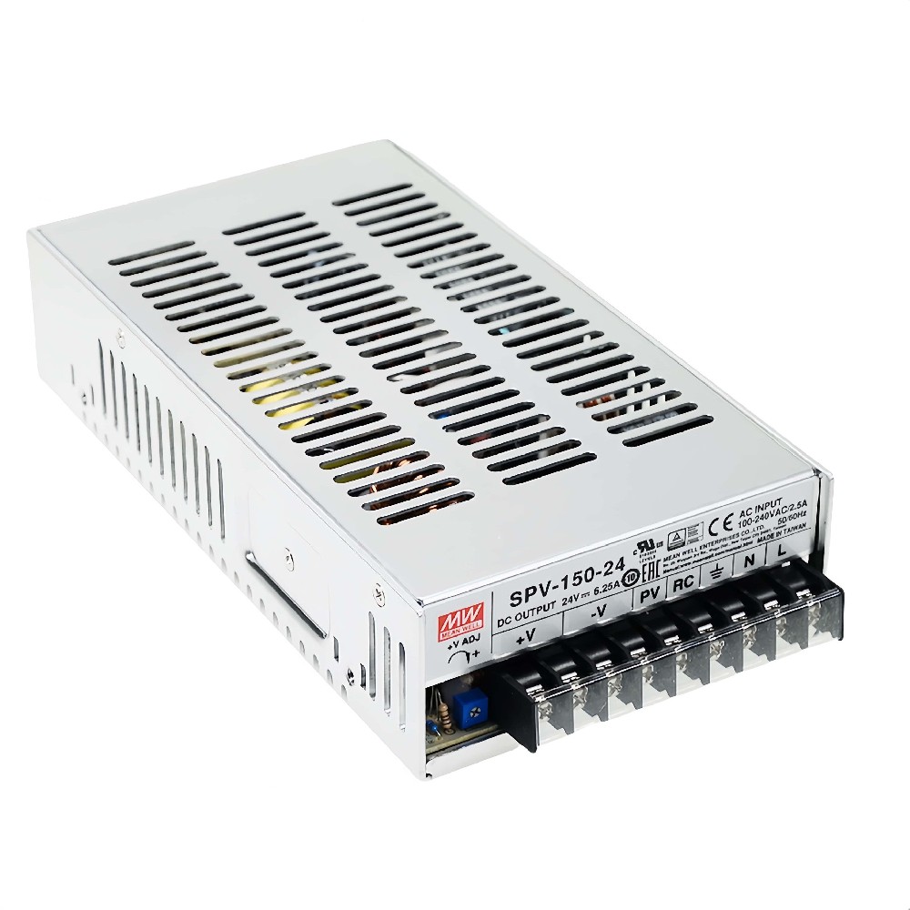 SPV-150-12  150W 單組輸出且內(nèi)置主動式 PFC 功能（PF>0.94） 的開關(guān)電源