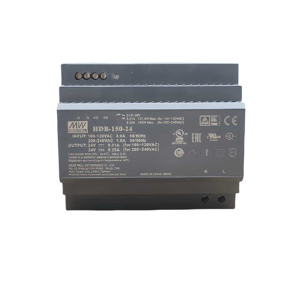 HDR-150-12  150W 超薄階梯型 DIN 導軌型電