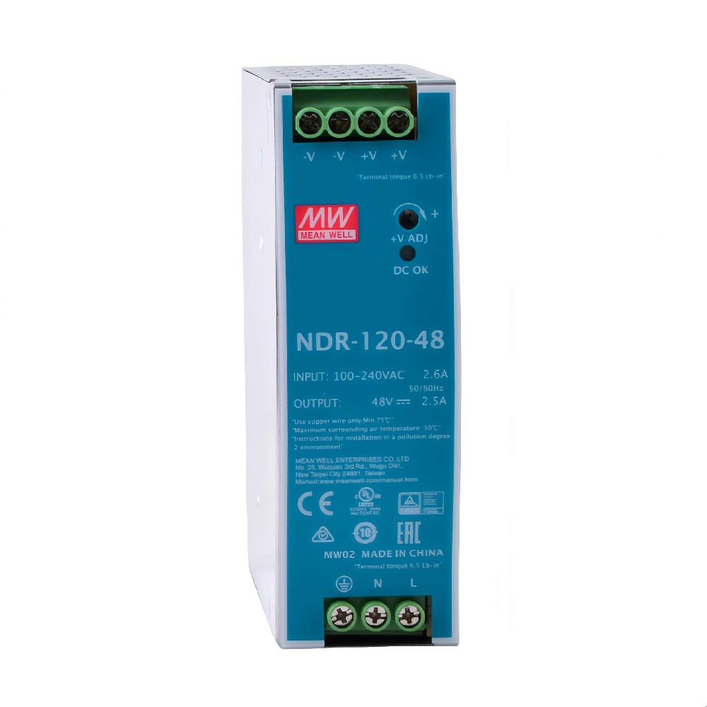 NDR-120-48  工業(yè)電源穩(wěn)壓器 48v120w導軌電源