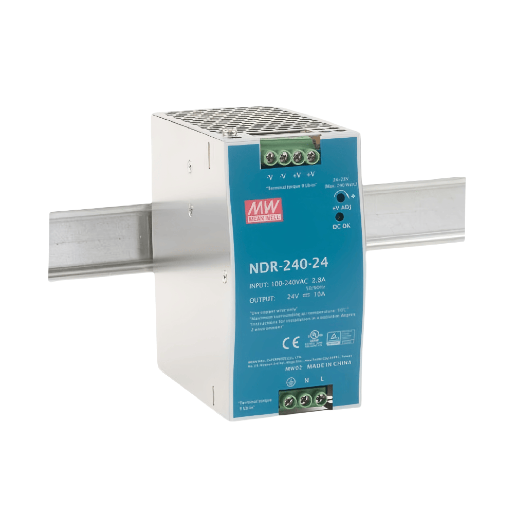 NDR-240-24  240W 工業(yè)用 DIN 導軌型單組輸出電源供應器