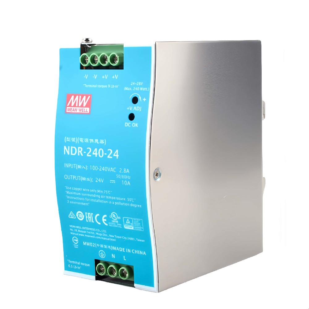NDR-240-48  MEAN WELL（明緯） 48v導軌電源
