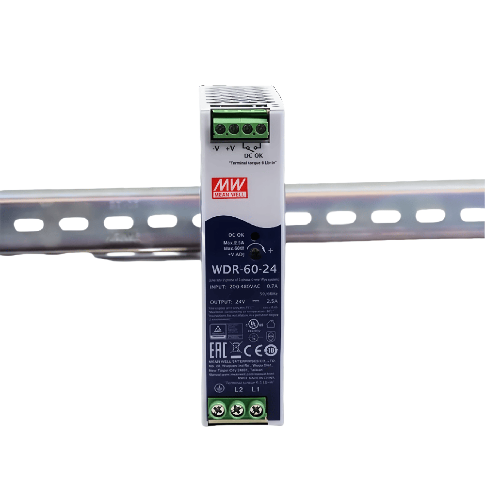 WDR-60-12  60W 超寬輸入工業(yè)導(dǎo)軌型電源