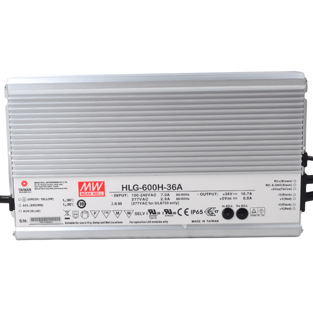 HLG-600H-54A/B/Blank/AB  led照明電源