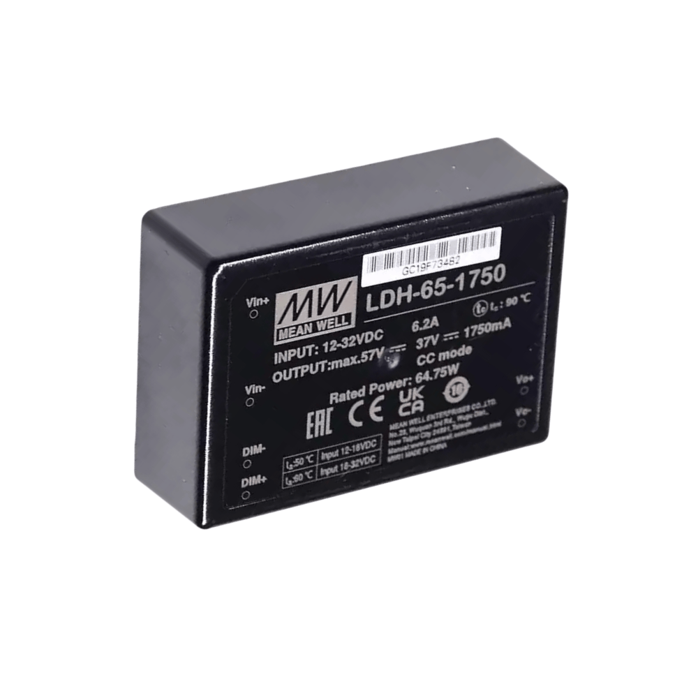LDH-65-1750  直流轉(zhuǎn)直流升壓式恒流 LED 驅(qū)動電源