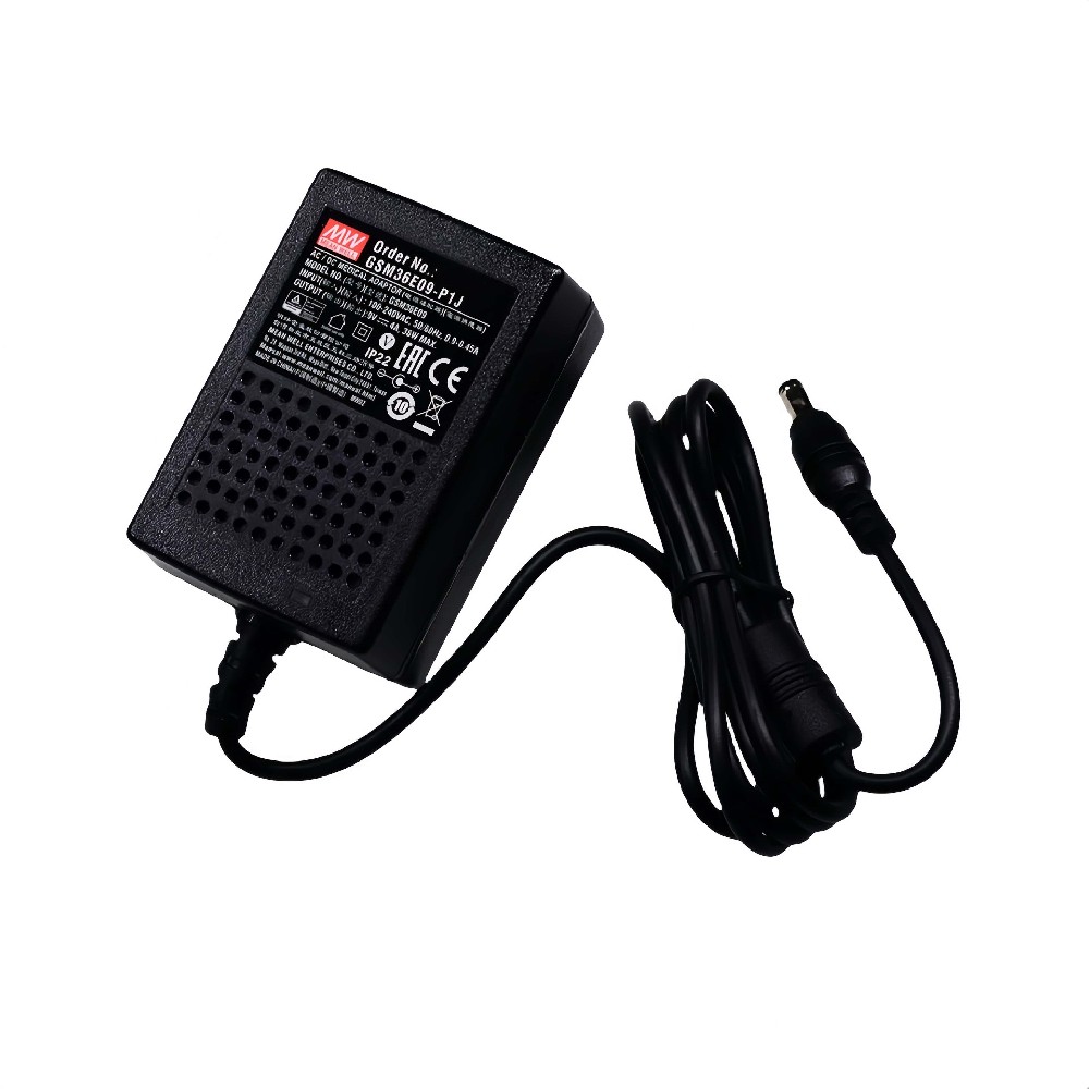 GSM36E05-P1J   36W 壁掛式 AC-DC 綠色環(huán)保醫(yī)療型適配器
