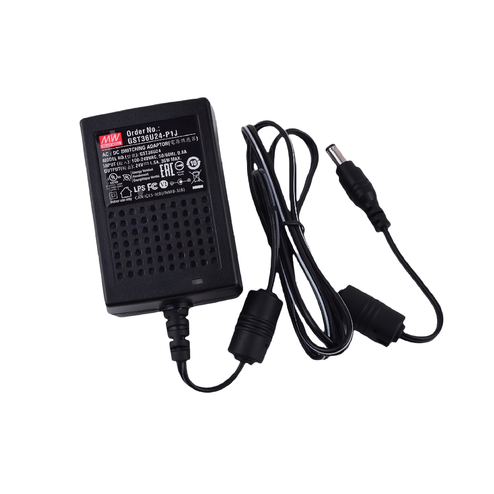 GST36U05-P1J  36W 壁掛式 AC-DC 綠色工業(yè)用適配器