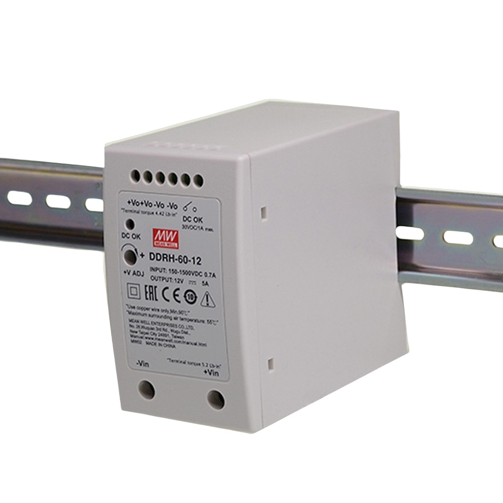 DDRH-60-24  60W超寬輸入導(dǎo)軌型 DC-DC 轉(zhuǎn)換器