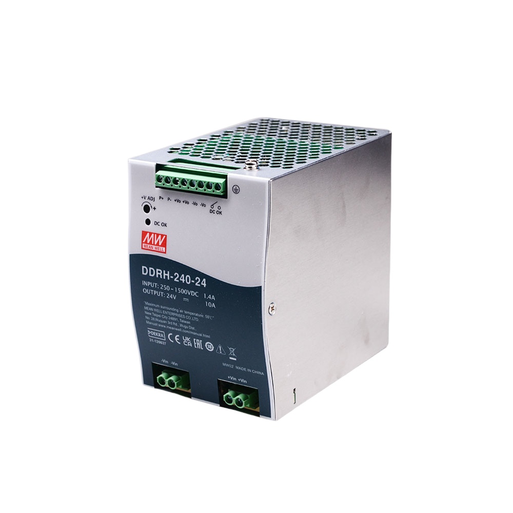 DDRH-240-24  240W超寬輸入導(dǎo)軌型 DC-DC 轉(zhuǎn)換器