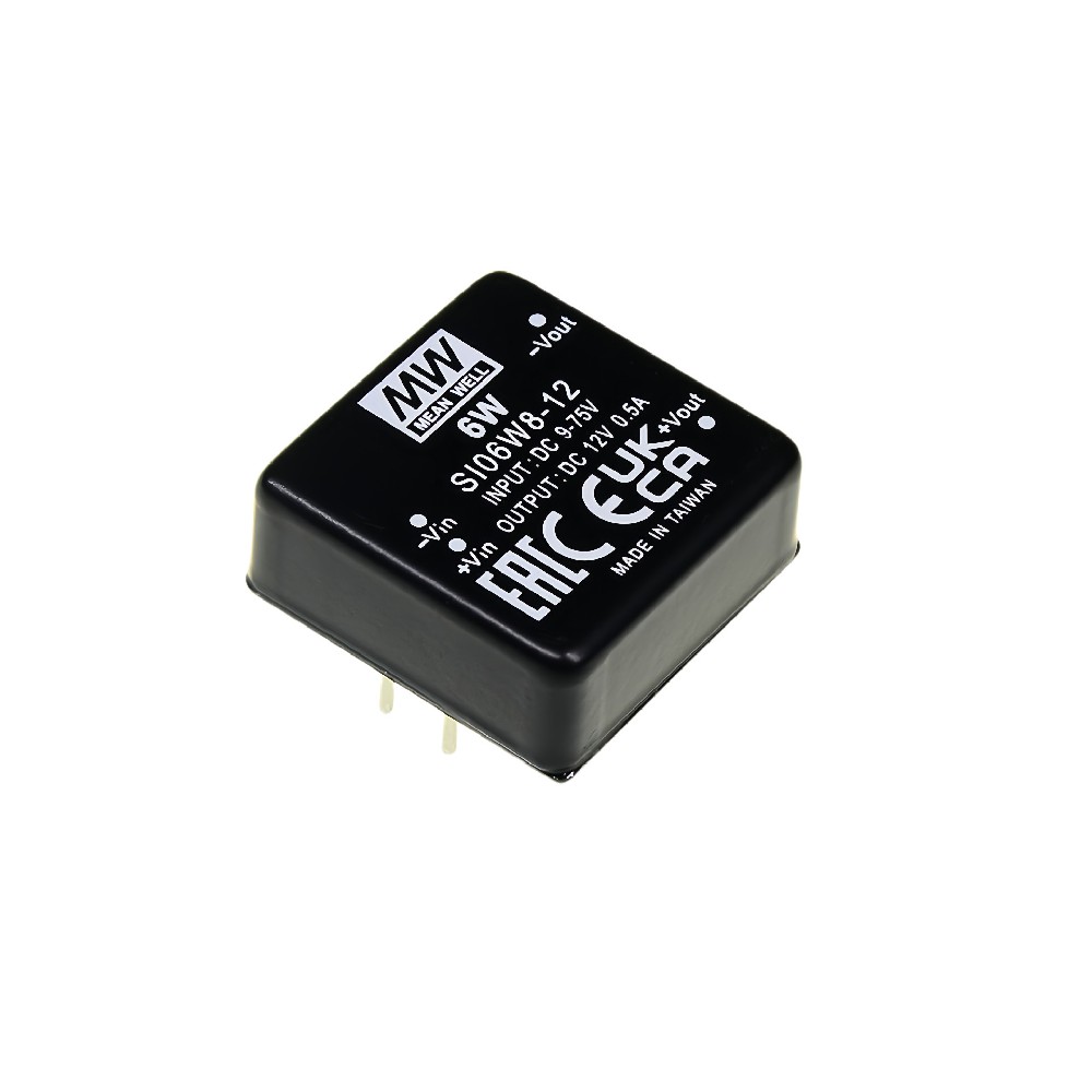 SI06W8/DI06W8 明緯 DIP 封裝8:1 超寬輸入DC-DC 穩(wěn)壓轉(zhuǎn)換器