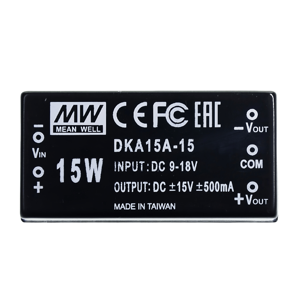 DKA15  明緯 15W DC-DC 穩(wěn)壓雙組輸出轉(zhuǎn)換器