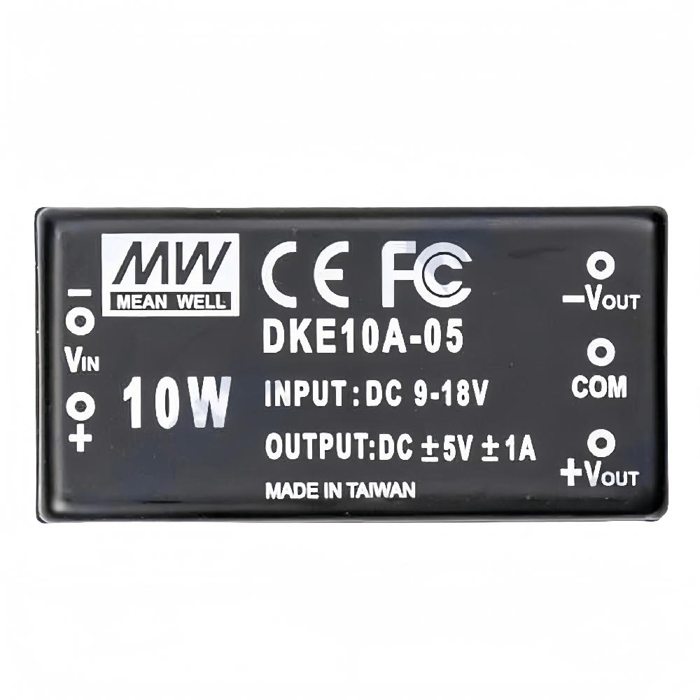 明緯 DKE10   10W DC-DC 穩(wěn)壓雙組輸出轉(zhuǎn)換器