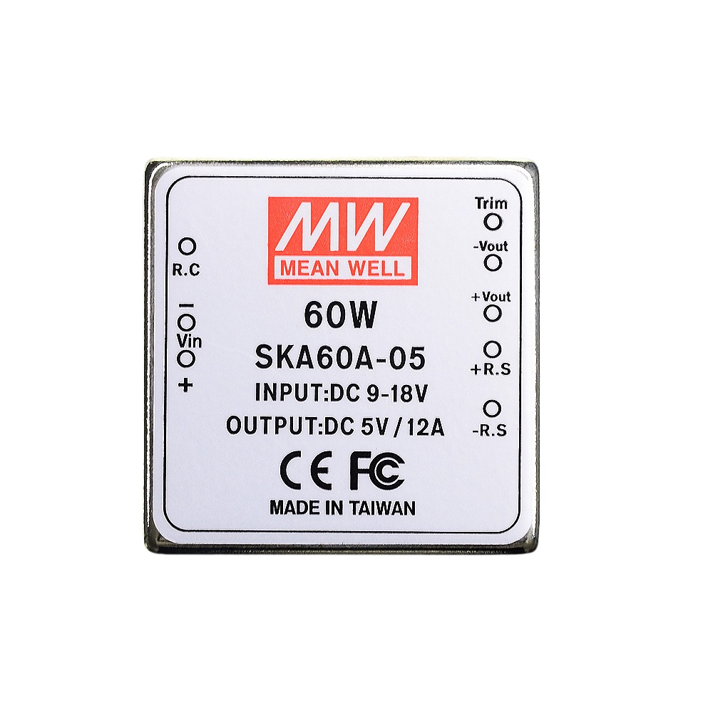 SKA60  明緯推出的 60W DC-DC 穩(wěn)壓單組輸出轉(zhuǎn)換器