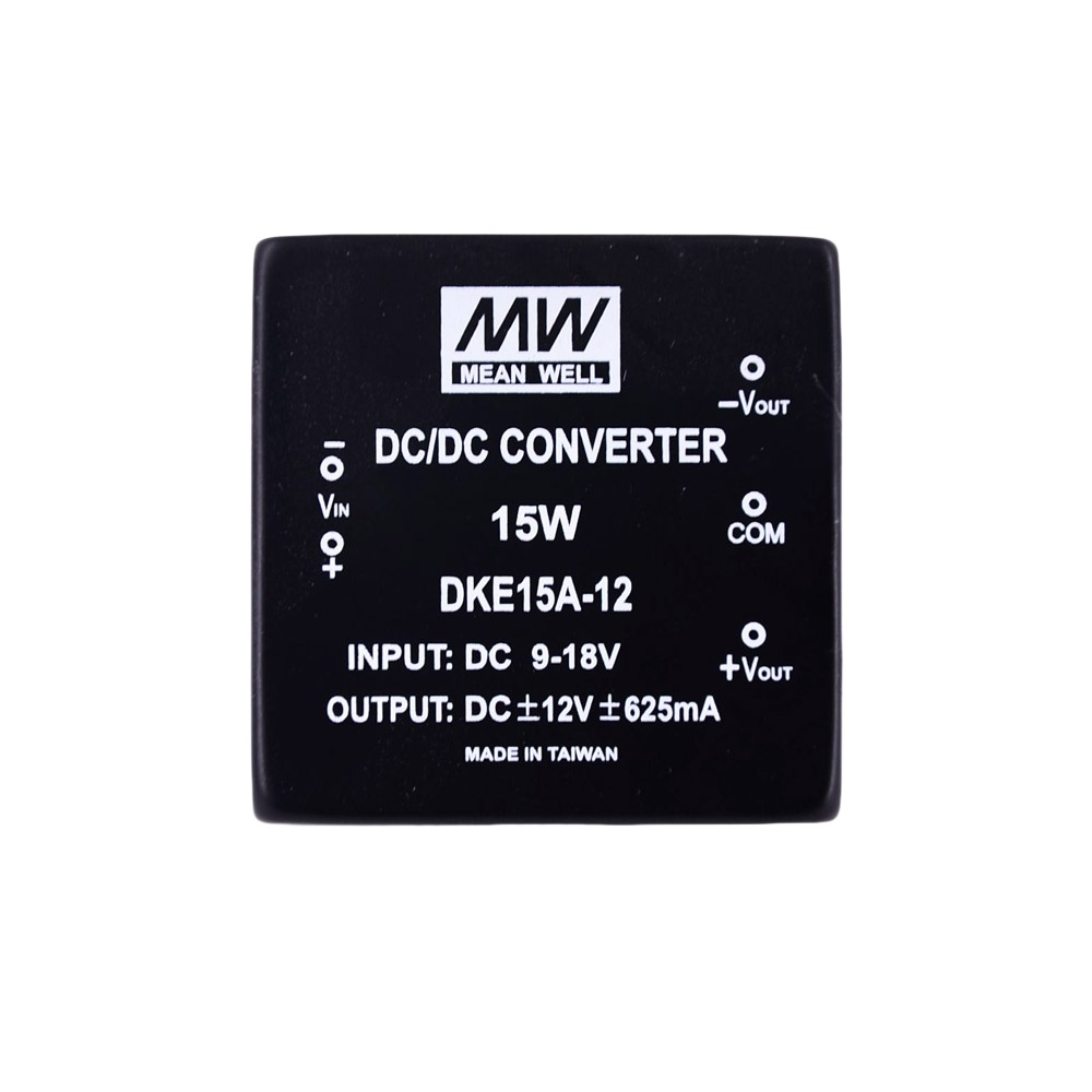 明緯 DKE15 15W DC-DC 穩(wěn)壓雙組輸出轉(zhuǎn)換器