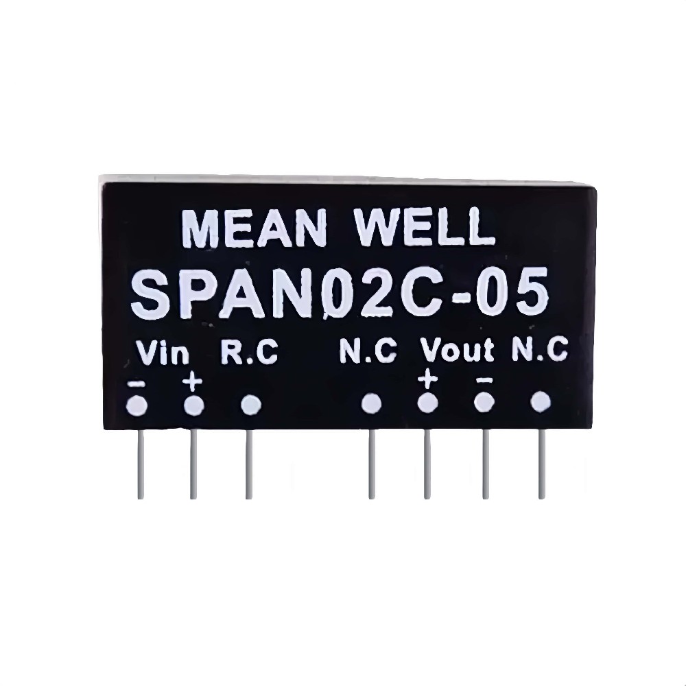 SPAN02/DPAN02 明緯 2W SIP8 封裝DC-DC 穩(wěn)壓轉(zhuǎn)換器
